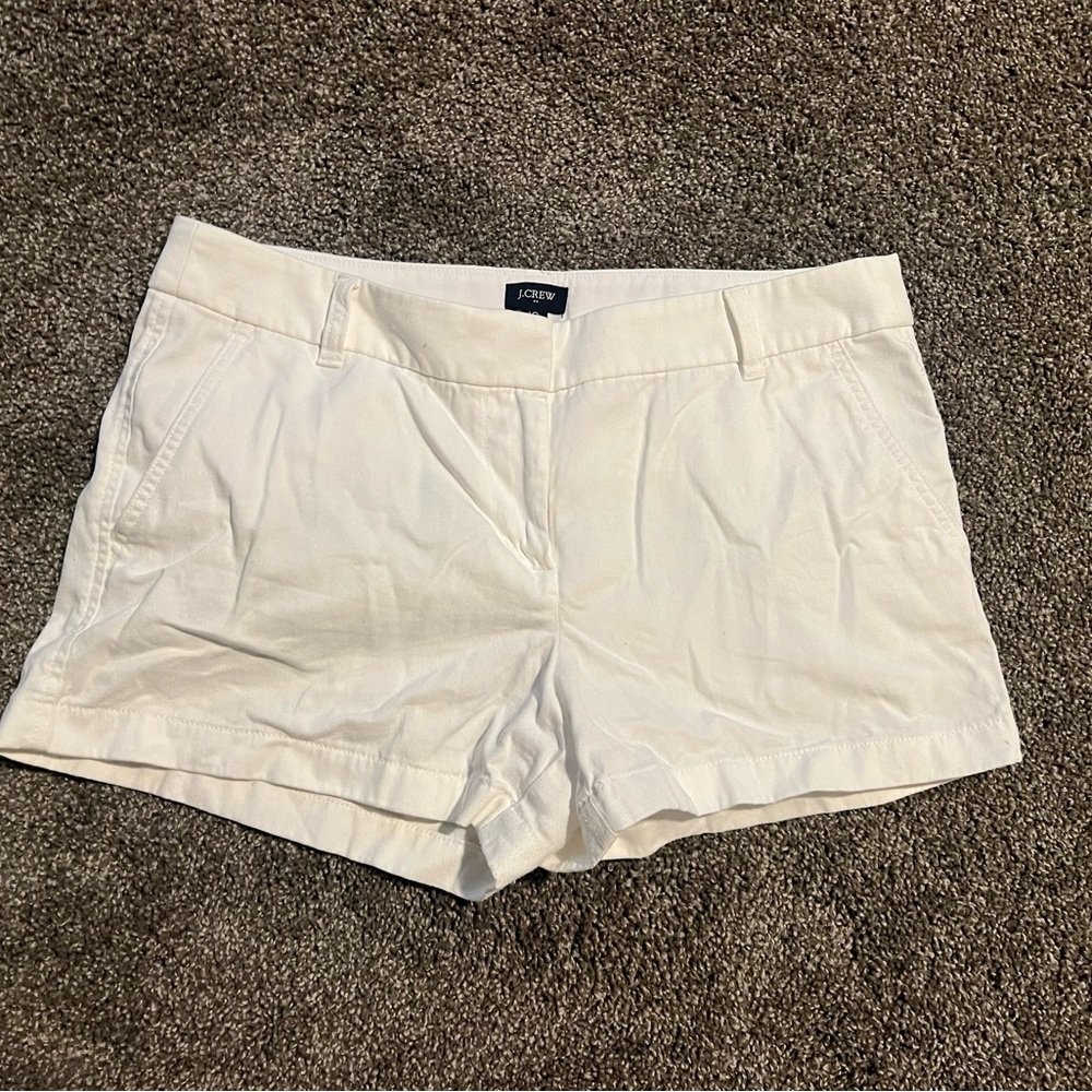 J. Crew Classic White 3.5” Chino Shorts